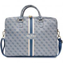 Guess 4G Printed Stripes чанта за MacBook до 16" - синя