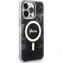 Guess Marble IML кейс с MagSafe за iPhone 13 Pro Max - черен