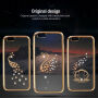 Златен калъф с камъчета за iPhone 6 / 6S - лебед