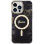 Guess Marble IML кейс с MagSafe за iPhone 13 Pro Max - черен