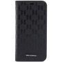 Karl Lagerfeld Saffiano Monogram флип калъф за iPhone 13 Pro Max - черно