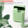 InPods 2 безжични bluetooth слушалки с калъф за зареждане за Apple устройства - зелена