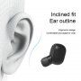TWS-M1 безжични bluetooth слушалки с калъф за зареждане за Apple устройства - черна