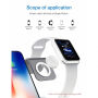 Стойка за зареждане Bestand 3в1 за Apple Watch / AirPods и бързо безжично зареждане на iPhone - сиво