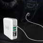 Зарядно / външна батерия 6700mAh със сменяеми щепсели (AU / UK / US / EU) и безжично зареждане