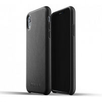 Mujjo Full Leather калъф за iPhone XR - черна