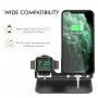 AhaStyle алуминиева стойка за iPhone / Apple Watch - сребърен