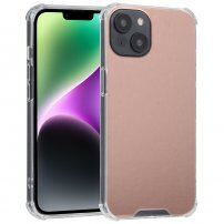 Кейс с огледална повърхност за iPhone 14 Plus - розово златен