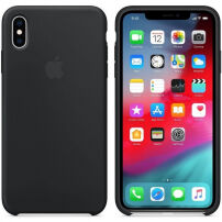 Оригинален Apple силиконов кейс за iPhone XS Max - черна
