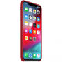 Оригинален Apple кожен калъф за iPhone XS Max - червена