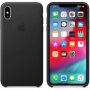 Оригинален Apple кожен калъф за iPhone XS Max - черна