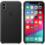 Оригинален Apple кожен калъф за iPhone XS Max - черна