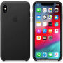 Оригинален Apple кожен калъф за iPhone XS Max - черна