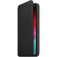 Оригинален Apple Folio кожен калъф за iPhone XS Max - черна