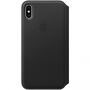 Оригинален Apple Folio кожен калъф за iPhone XS Max - черна
