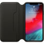 Оригинален Apple Folio кожен калъф за iPhone XS Max - черна