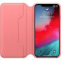 Оригинален Apple Folio кожен калъф за iPhone XS Max - розова като божур