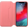 Оригинален Apple Folio кожен калъф за iPhone XS Max - розова като божур