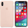 Оригинален Apple силиконов кейс за iPhone XS Max - пясъчно розово