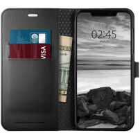 Spigen Wallet S калъф за iPhone XS Max - черна