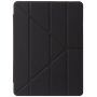 Калъф с прозрачна задна страна и оригами стойка за iPad 10,2" (2019-2021) / Air 3 (2019) / Pro 10,5" - черно