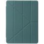 Калъф с прозрачна задна страна и оригами стойка за iPad 10,2" (2019-2021) / Air 3 (2019) / Pro 10,5" - петролено сив