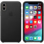 Оригинален Apple кожен калъф за iPhone XS - черна
