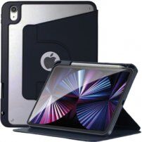 Въртящ се 360° калъф с място за Apple Pencil за iPad mini 6 / mini 7 - тъмно син