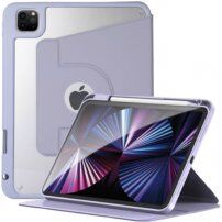 Въртящ се 360° калъф с място за Apple Pencil за iPad Pro 12,9" (2018-2022) - лилаво