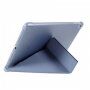 Калъф с оригами стойка и място за Apple Pencil за iPad 10,2" (2019-2021) / Air 3 (2019) / Pro 10,5" - синьо-сив