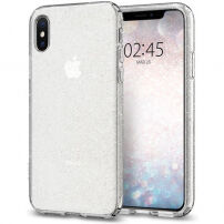 Spigen Liquid Crystal Glitter кейс за iPhone XS / X - прозрачен