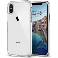 Spigen Ultra Hybrid кейс за Apple iPhone XS / X - прозрачен