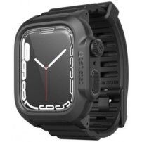 Catalyst Total Protection издръжлив водоустойчив калъф с каишка за Apple Watch 45mm - черно