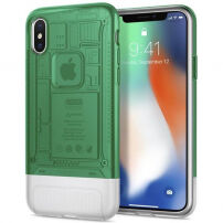 Spigen Classic C1 калъф за Apple iPhone X - зелена