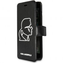 Karl Lagerfeld K-Punk Book калъф за iPhone 7 Plus / 8 Plus - черна