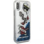 Karl Lagerfeld Karl Captain Carl Liquid Glitter калъф за iPhone X - синя