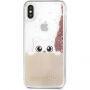 Karl Lagerfeld Peek a Boo Glitter калъф за iPhone X - златна