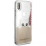 Karl Lagerfeld Peek a Boo Glitter калъф за iPhone X - златна