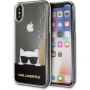 Karl Lagerfeld Choupette Sunglass калъф за iPhone X - златна