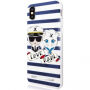 Karl Lagerfeld Sailor Stripes калъф iPhone X - черна