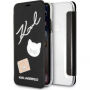 Karl Lagerfeld Pins Book калъф iPhone X - черна