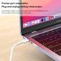 Матиран прозрачен кейс с изваждаща се стойка за MacBook Air 13" (A2681 / A3113 / A3240) - бял