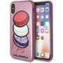 Karl Lagerfeld Paris Glitter калъф за iPhone X - розова