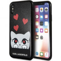 Karl Lagerfeld Original faceplate калъф за iPhone X - черна