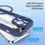 DUX DUCIS Skin X флип калъф с MagSafe за iPhone 13 Pro - тъмно син