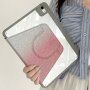 Блестящ въртящ се 360° калъф с място за Apple Pencil за iPad 10,2" (2019-2021) / Air 3 (2019) / Pro 10,5" - розово
