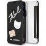 Karl Lagerfeld Pins Book калъф за iPhone 7 / 8 - черна