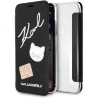 Karl Lagerfeld Pins Book калъф за iPhone 7 / 8 - черна