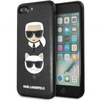 Karl Lagerfeld Karl and Choupette калъф за iPhone 7 Plus / 8 Plus - черна