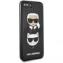 Karl Lagerfeld Karl and Choupette калъф за iPhone 7 Plus / 8 Plus - черна